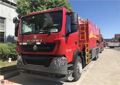 China Powerful Two Seats Commercial Water Pumper Fire Truck 6*4 Drive with Rescue Crane for sale