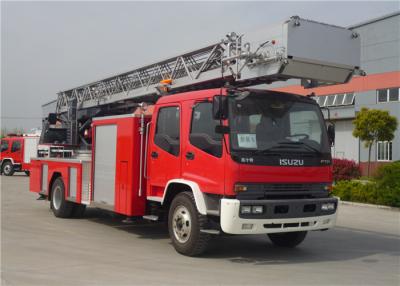 China 30 Meters Height Six Seats Japanese Chassis 4x2 Drive Aerial Ladder Fire Engine for sale