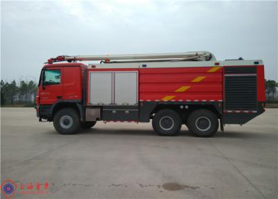 China 29 Ton 6x6 Drive ARFF Airport Airplane Fire Truck with Foldable Rescue Boom for sale