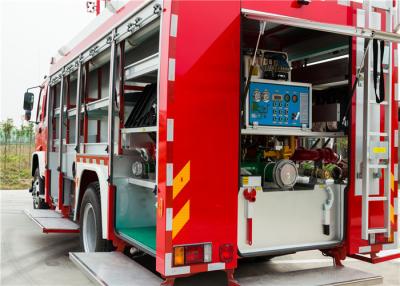 China A capacidade 300kg seca o poder 440kw do motor do carro de bombeiros do aeroporto do pó para o salvamento do fogo à venda