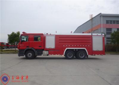 China 6X4 Drive Six Seats Mercedes Chassis Fire Rescue Truck Throw Range Over 70 Meters for sale