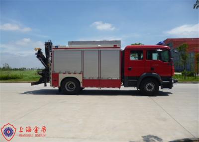 Chine ISO9001 a délivré un certificat le camion lourd de délivrance de véhicule du feu de secours de cadre en acier à vendre