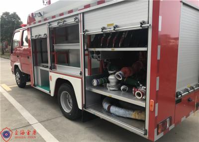 China 2000L Water Pumper Water Tanker Fire Trucks With 5 Seats and Strobe Lights for sale