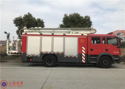 China El coche de bomberos de escalera aérea corto de la impulsión del tiempo 4x2 del ajuste 25 mide altura máxima en venta