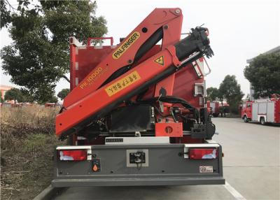 China Emergency Rescue Vehicle with Front Bumper Winch and Rear Lift Crane for sale