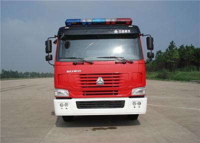 China Sinotruk Six Seats Water Tanker Fire Truck Pump Flow 60L/S Aluminum Water Tank 5684L for sale
