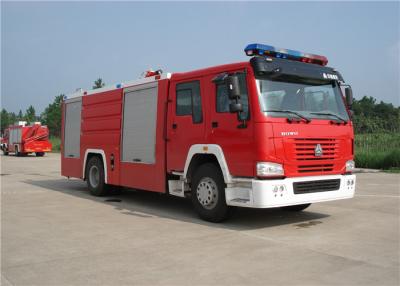 China Sinotruk HOWO Engine Motorized Pumper Tanker Fire Trucks Max Load 26000L Water for sale