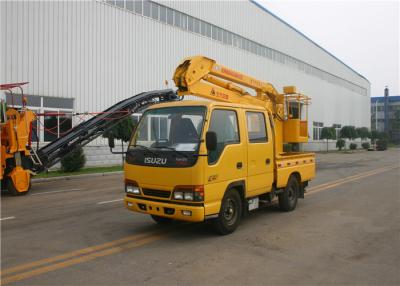 中国 5人のKaiFanのブランド16M望遠鏡ブームの空気の仕事プラットホームのトラック3セクション96kw 販売のため