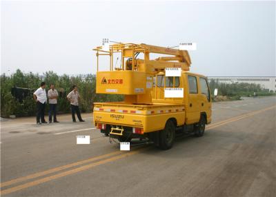 China KaiFan 16M Telescopic Boom Aerial Work Platform Truck with 5 Seats Cab for sale