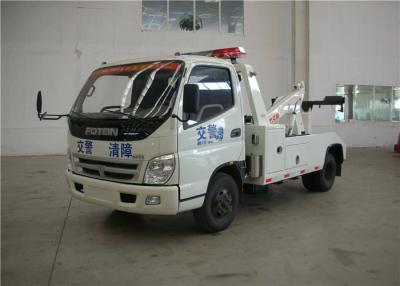 China Diesel Fuel Engine Emission 3760ml FOTON Light Duty Road Wrecker Truck 85kw for sale