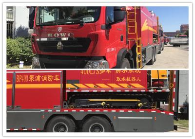 China 35T Remote Water Supply System Fire Truck 6X4 Drive Type With GPS Monitoring for sale