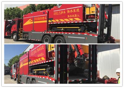 China Multi-purpose 400L Remote Water Supply System Fire Truck with Crawler Robot for sale