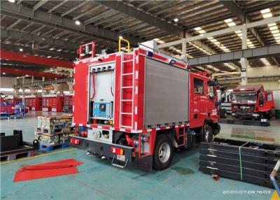 China Welding Q235A 213KW 6500 Liters Tanker Capcity Water Tanker Fire Trucks for sale