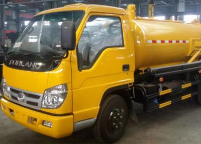 China 5mm Carbon Steel Manual Gearbox 4cbm Sewer Suction Truck for sale