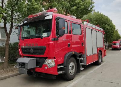 Chine Camion de pompiers de mousse de l'eau d'entraînement d'ISO9001 1.0MPa 80L/S 4x2 avec la cabine de deux rangées à vendre