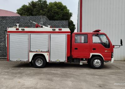 China Light-duty 3500 Liters Tank Foam Fire Truck with Two Row Six Seats Cabin for sale