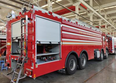 China Brigade Hose Reel Water Dry Power and Foam Fire Truck 6.45m Lifting 4x2 Drive for sale
