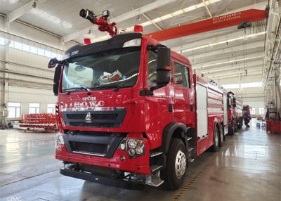China CIMC coche de bomberos del petrolero del agua de Shangai Jindun con el engranaje delantero (7600kg) en venta