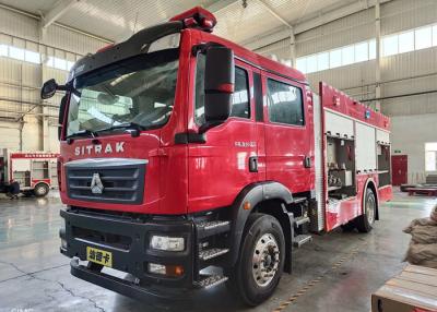China Carro de bombeiros dianteiro 85km/h do petroleiro da água da engrenagem do manual 10 de Shanghai Jindun à venda
