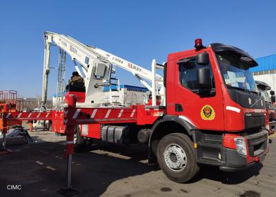 China 85km/H 315L Aerial Scaling Ladder Platform Fire Truck 2 Up Telescopic Boom for sale