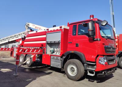 China Volvo Chassis 44m Working Height Aerial Ladder Fire Truck with 7000kg Tanker for sale