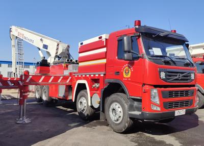 Chine Commande du moteur 6x4 de la plate-forme 250kw de camion de pompiers d'échelle pivotante de style de Changhaï Jindun H à vendre
