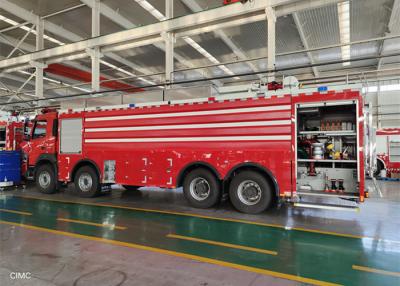 China 60m and 43m Dual Booms Foam Tower Fire Trucker 315L Fuel Tank 110A Generator for sale