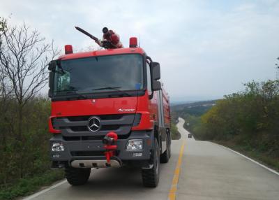 China Movimentação do carro de bombeiros 580HP 6x6 do aeroporto dos aviões de Mercedes Benz ARFF à venda