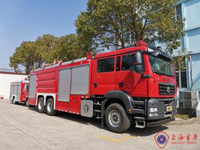China Multi Purpose Water Foam And Dry Power Combined Firefighting Truck 341kw 6x4 for sale