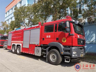 China 12 Ton Tanker Fire Fighting Vehicles Combined With Water Foam and Dry Powder for sale