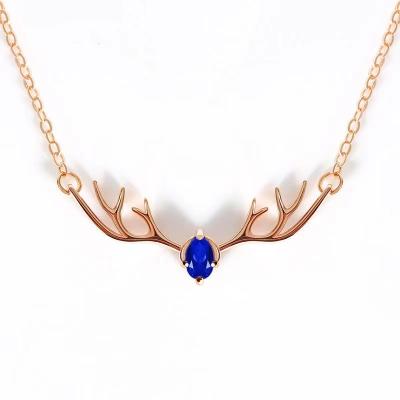 China Custom Rose Gold Plated 925 Silver Jewelry Pendant Love Birds Pendant Sterling Silver Necklace for sale