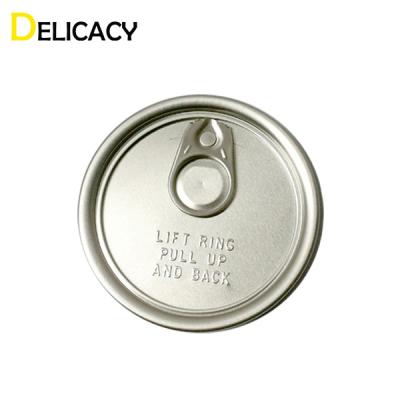 Chine couvercles de boîte en métal de 52mm, 202 extrémités ouvertes faciles en aluminium pour la nourriture de boisson non alcoolisée de boisson à vendre