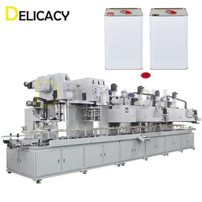 China 3 Phase Full Automatic Production Line For 18L Square Tin Can Iron Containers en venta
