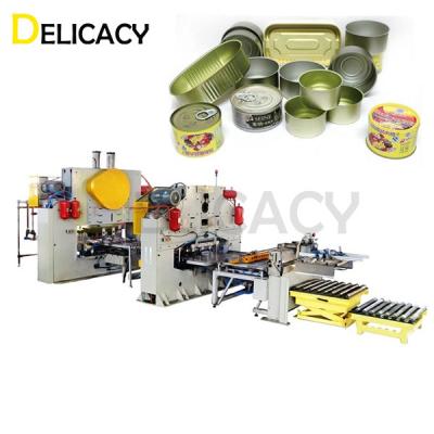 China 380V Tin Can Production Line 2 Piece Canned Fish Tomato Paste Bean Tin Can Body Making Punch Press Machine en venta