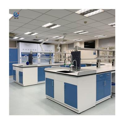 China Anti Corrosion Lab Wall Bench Central Laboratory Island Table ISO Certified for sale
