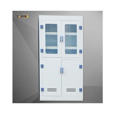 China PP Corrosive Chemical Cabinet , Fireproof Powder Coated Lab Storage Cabinet for sale