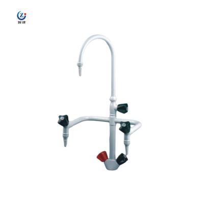 China Triple Outlet Laboratory Sink Tap Corrosion Resistant 360 Degree Rotate Lab Faucet for sale