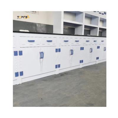 China Mobiliário de laboratório de eletrónica anti-corrosião PP Mesa de laboratório químico W750mm à venda