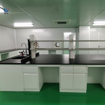 China ISO Certified Island Benches In Laboratory Work Station Furniture Anti Alkali for sale