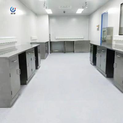China High Durability Stainless Steel Lab Bench Anti Alkali Island Table Workstation for sale