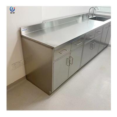 China Smooth Surface Stainless Steel Lab Bench Laboratory Work Table Waterproof 85cm for sale