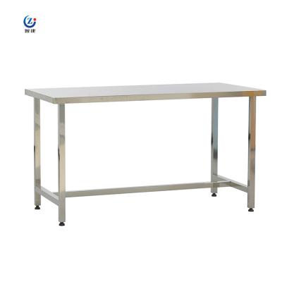 Chine Banquette de laboratoire en acier inoxydable argenté hauteur 850 mm Table de poste de travail structure ferme à vendre