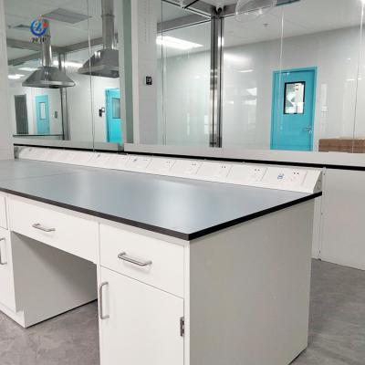 China Alkali Resistant Lab Wall Bench Phenolic Resin Working Table Top W750*H850mm for sale