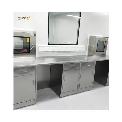 China Solid Stainless Steel Lab Bench Silver Chemical Resistant Laboratory Tables for sale