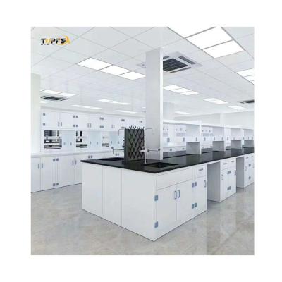 China Custom Cabinet Polypropylene Lab Bench With Sink Anti Chemicals H850mm for sale