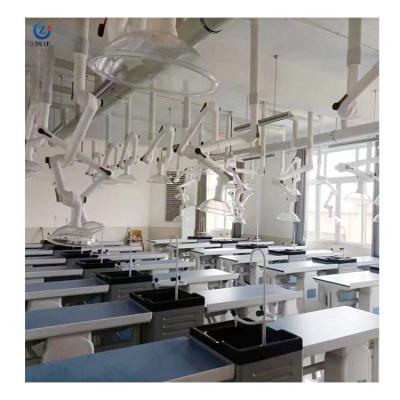 Chine Bureau de laboratoire de chimie de polissage, meubles de laboratoire pour étudiants anti-acide avec évier à vendre