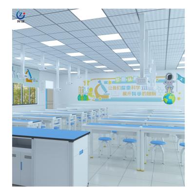 China Movable Classroom Lab Furniture , Anti Corrosion Student Lab Furniture With Cabinet for sale