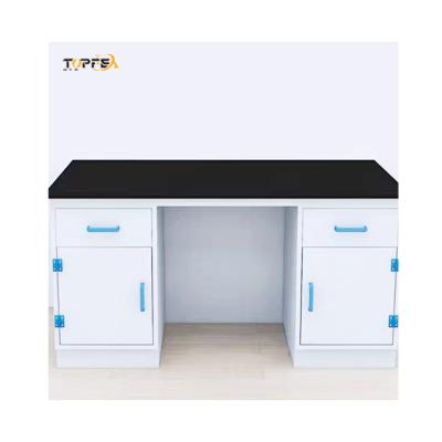 China Anti Alkali Polypropylene Lab Bench Workstation With Socket Accessories for sale