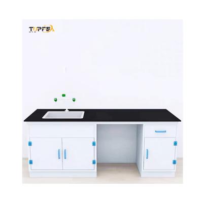 China Muebles de laboratorio de polipropileno resistentes a la intemperie, bancos de trabajo de laboratorio H850mm en venta