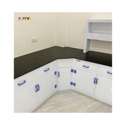 China Adjustable Height Polypropylene Lab Bench With Caster Wheels for sale
